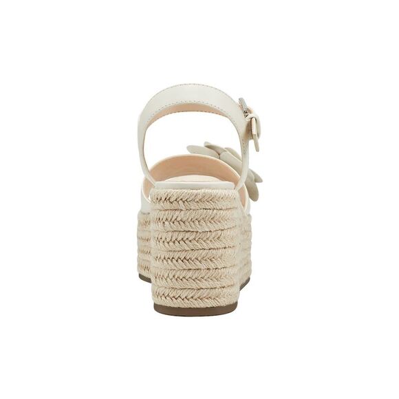MARC FISHER Womens Ivory Flower Venom Almond Toe Wedge Espadrille Shoes 11 M - Picture 2 of 4